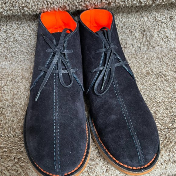 Louis Vuitton Men's Navy Suede Boots- - Picture 8 of 16